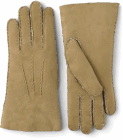 Hestra Lambskin Suede Handsewn - Sand