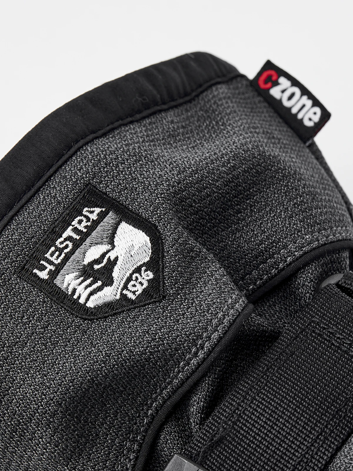 Hestra Army Leather Coach Czone 3-finger - Charcoal & Black 2 Hestra Army Leather Coach Czone 3-finger - Charcoal & Black - Image 2