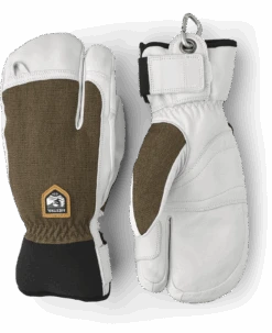 Hestra Army Leather Patrol 3-finger - Olive