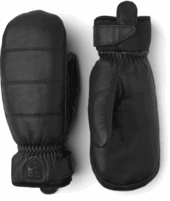 Hestra Alpine Leather Primaloft Mitt - Black