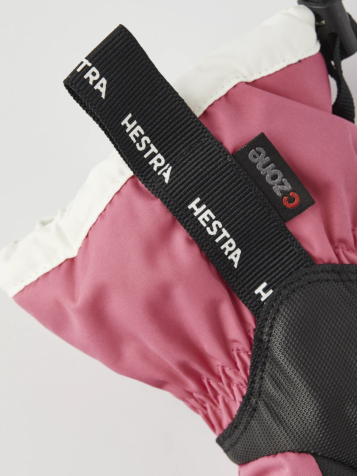 Hestra Gauntlet CZone Jr. 3-finger - Fuchsia & Ivory 4 Hestra Gauntlet CZone Jr. 3-finger - Fuchsia & Ivory - Image 4