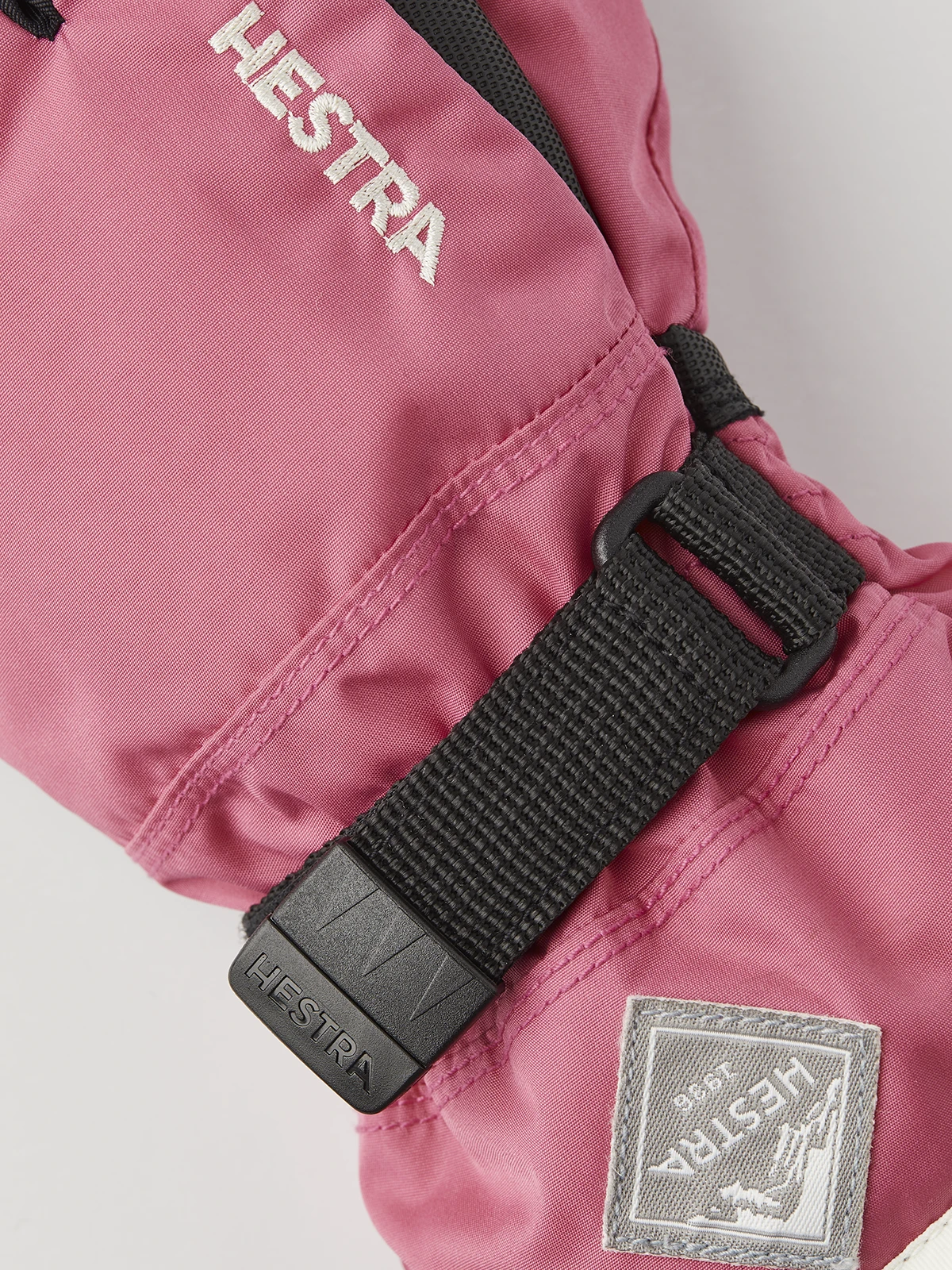 Hestra Gauntlet CZone Jr. 3-finger - Fuchsia & Ivory 3 Hestra Gauntlet CZone Jr. 3-finger - Fuchsia & Ivory - Image 3