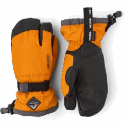 Hestra Gauntlet CZone Jr. 3-finger - Orange & Graphite