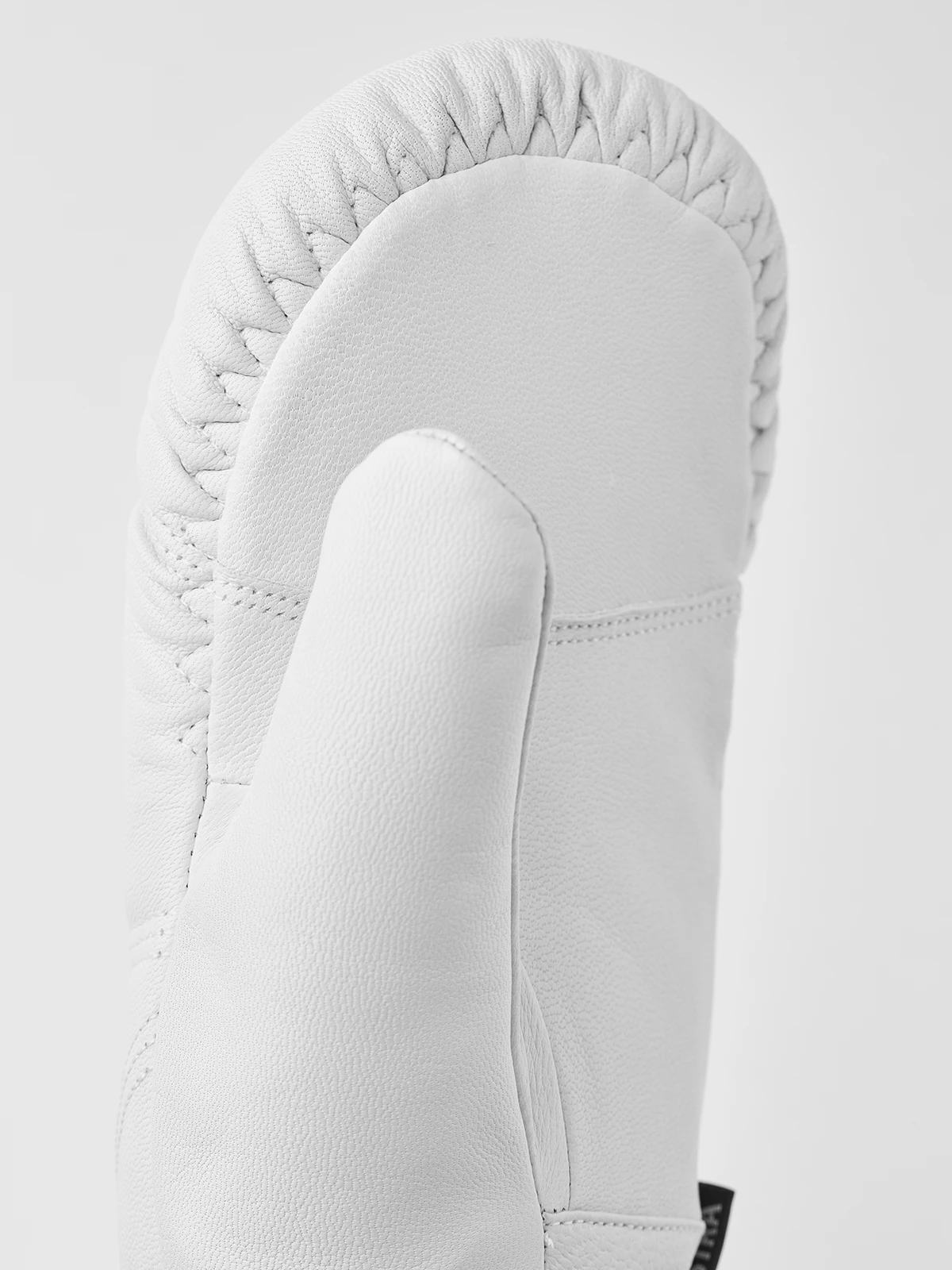 Hestra Leather Box Mitt - Offwhite 2 Hestra Leather Box Mitt - Offwhite - Image 2