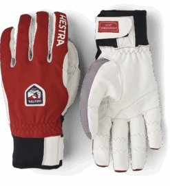 Hestra Ergo Grip Windstopper Race 5-finger - Red