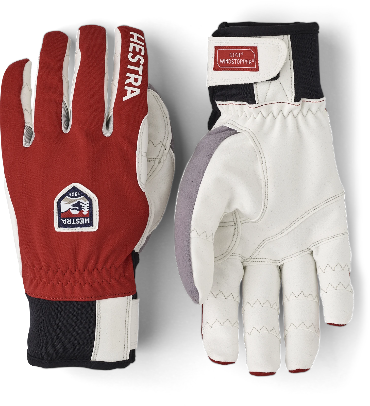 Hestra Ergo Grip Windstopper Race 5-finger - Red 1 Hestra Ergo Grip Windstopper Race 5-finger - Red