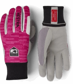 Hestra Windstopper Active Grip 5-finger - Fuchsia Print