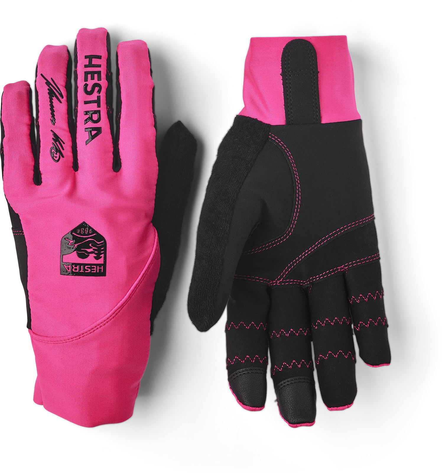 Hestra Ergo Grip Race Cut 5-finger - Fuchsia & Black 1 Hestra Ergo Grip Race Cut 5-finger - Fuchsia & Black