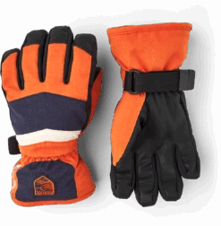 Hestra Gore-Tex Atlas Jr 5-finger - Brick Red